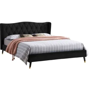 Medina Festo Queen Bed L1980 x W1530mm Black