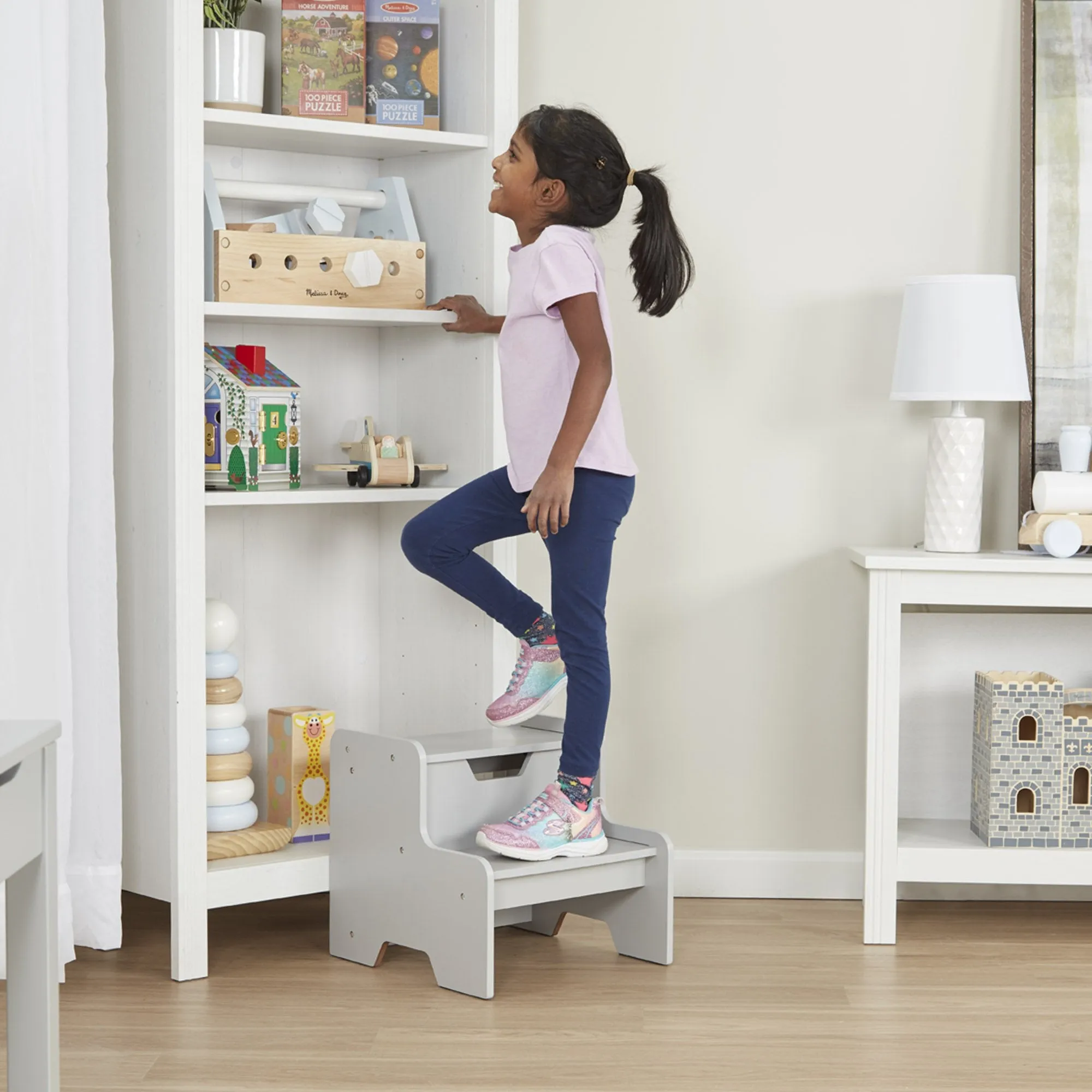 Melissa & Doug Grey Step Stool