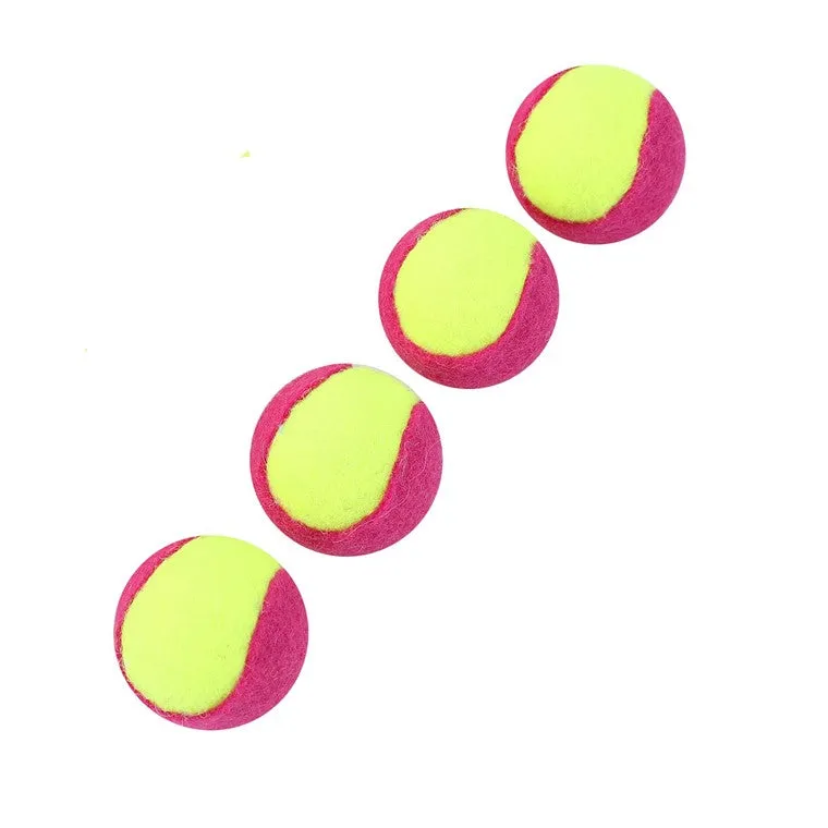 Mini Felt Catnip Tennis Ball, 4pk, 2 Asstd Colours