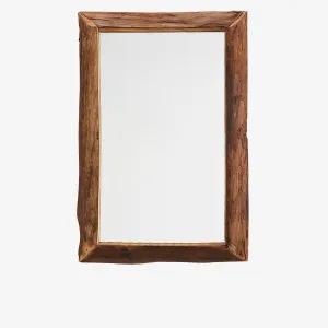 Mirror with Wooden Frame