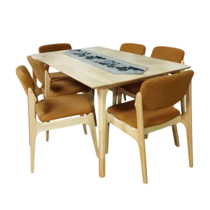 Mkh Dining Set 7pcs Natural