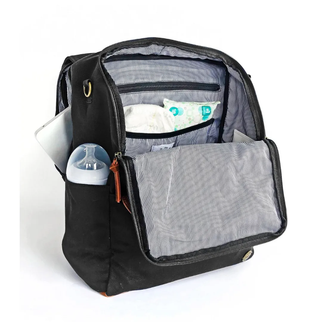 Momkindness Duo Backpack | Black