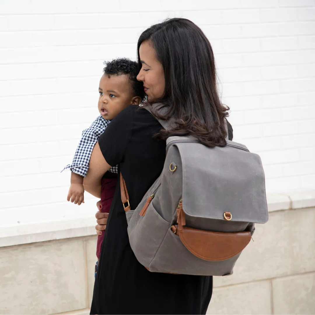 Momkindness Duo Backpack | Grey