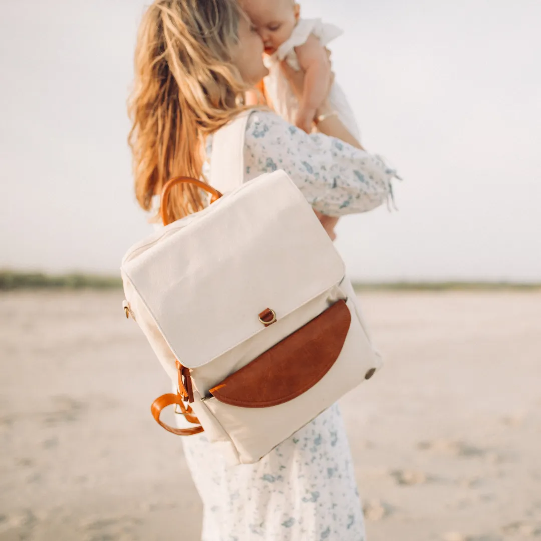 Momkindness Duo Backpack | Stone