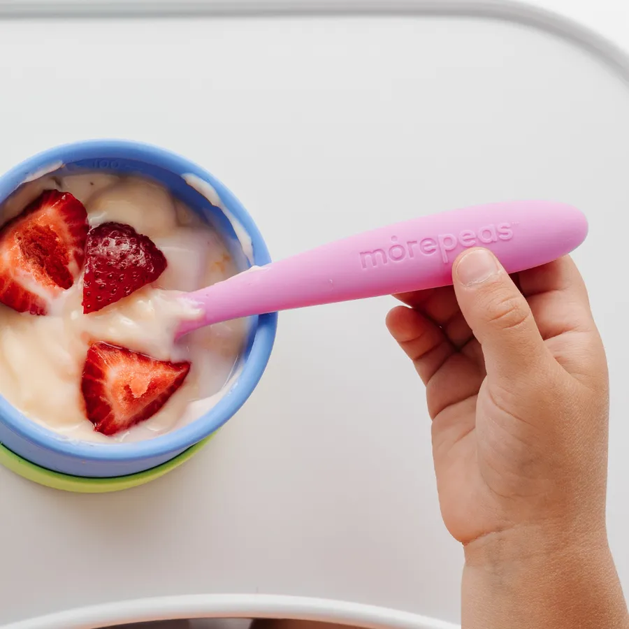 Morepeas Baby to Tot Spoons | Blueberry