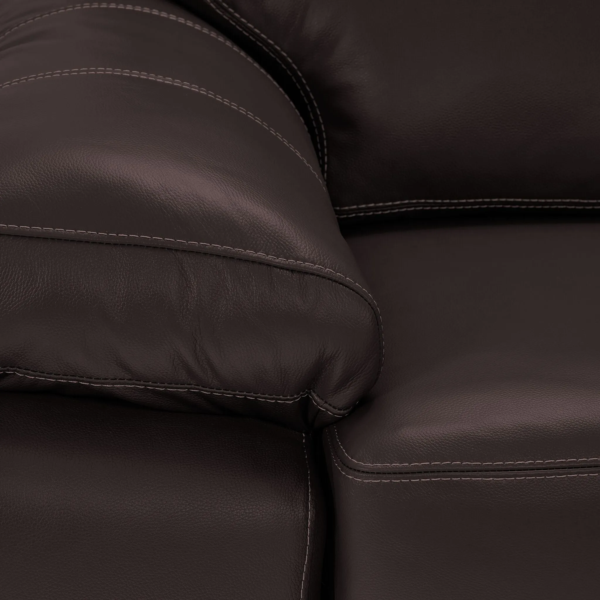 Morrison II Leather Sofa - Brown