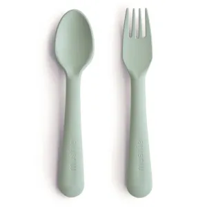 Mushie Dinnerware Fork & Spoon Set