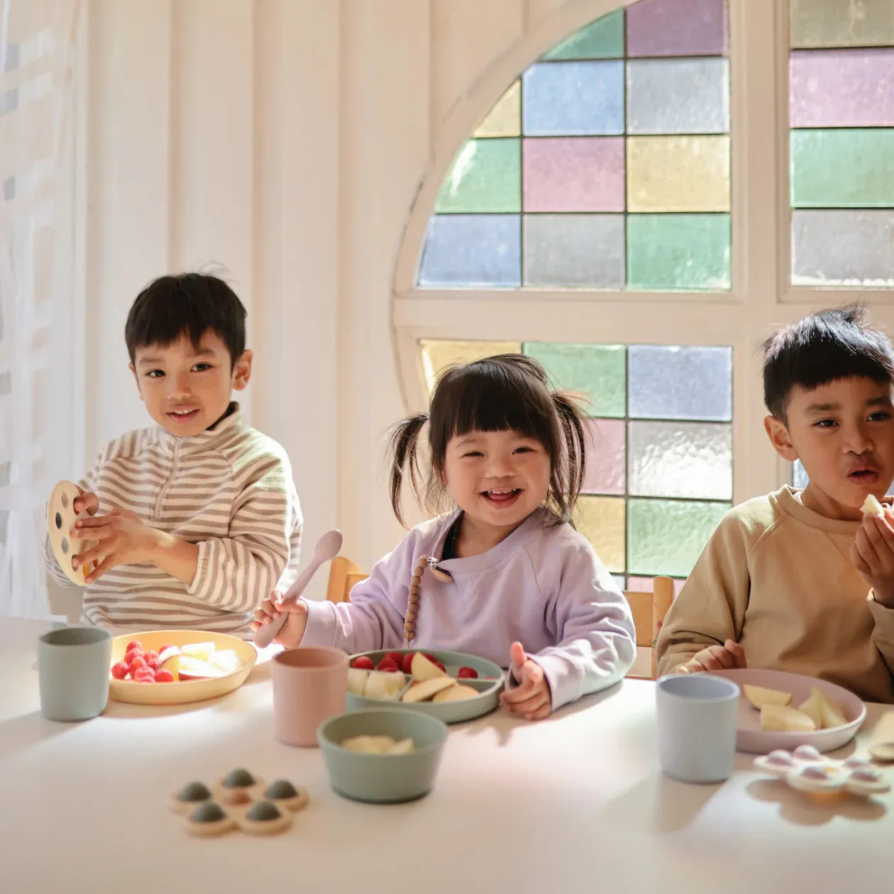 Mushie Dinnerware Fork & Spoon Set