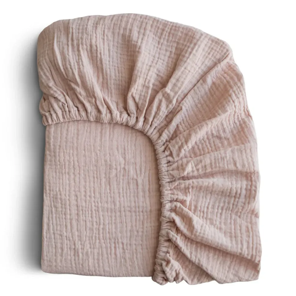 Mushie Mini Muslin Crib Sheet