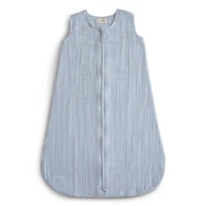 Mushie Organic Cotton Muslin Sleep Bag | Baby Blue