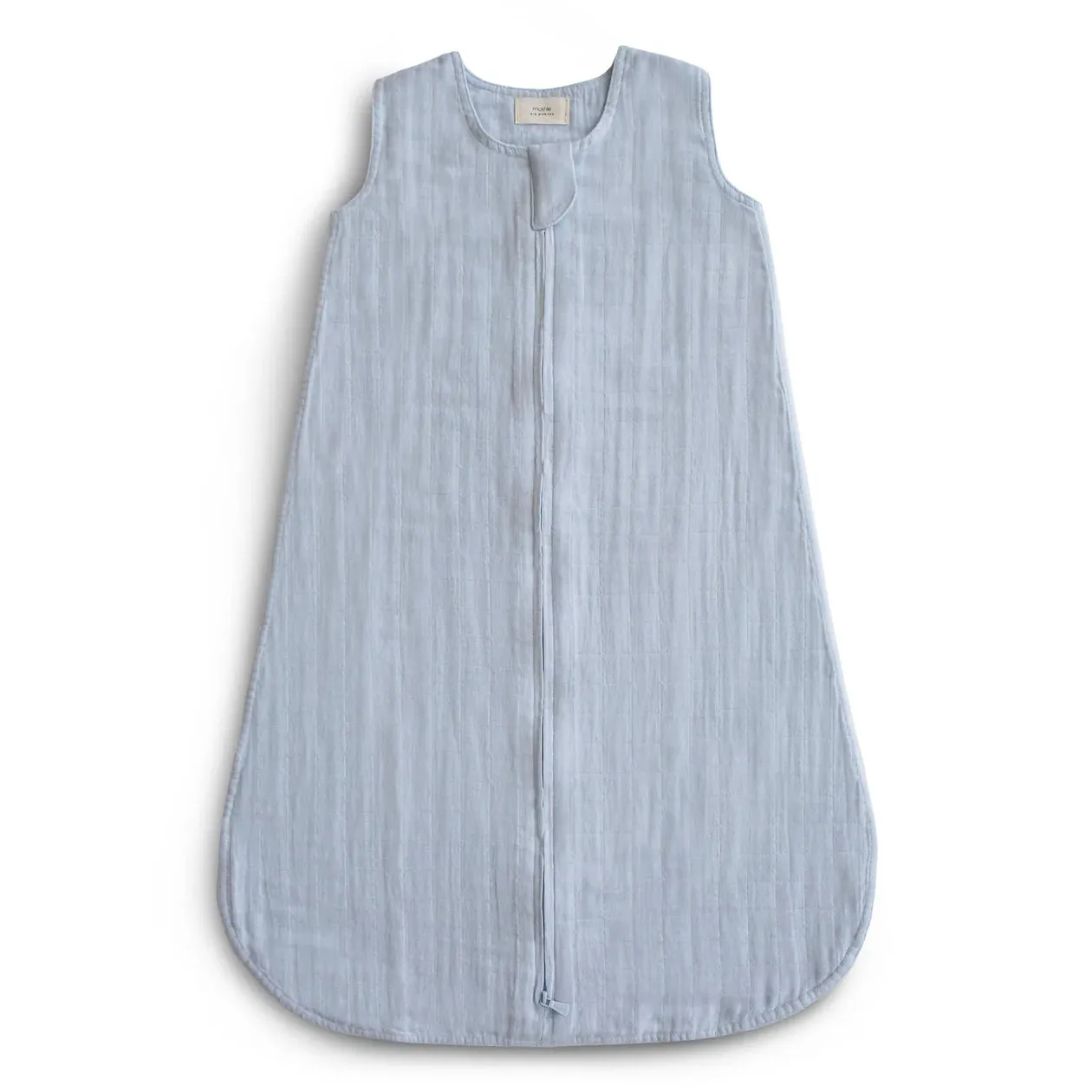 Mushie Organic Cotton Muslin Sleep Bag | Baby Blue