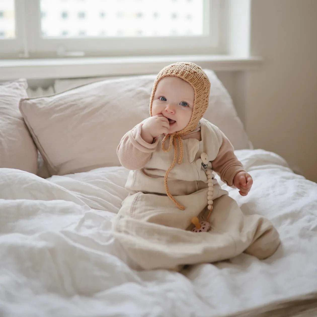 Mushie Organic Cotton Muslin Sleep Bag | Fog