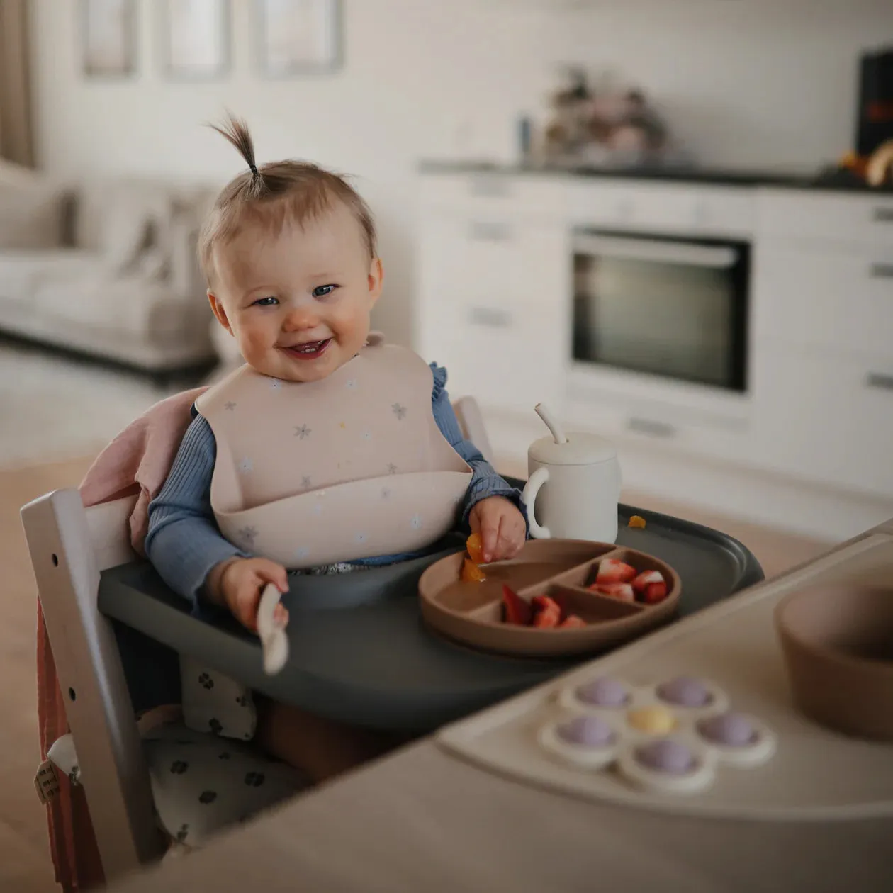 Mushie Silicone Bib