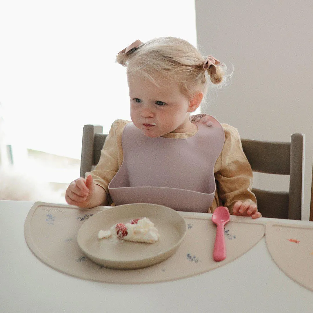 Mushie Silicone Placemat - Lilac Flowers