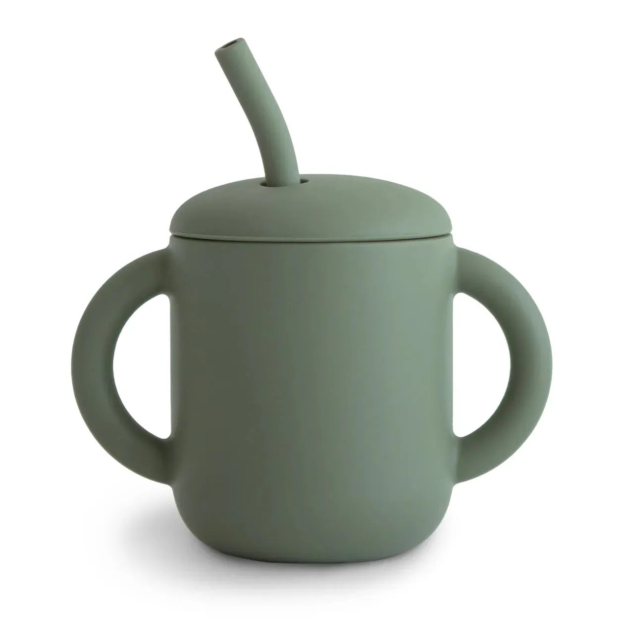Mushie Silicone Training Cup   Straw