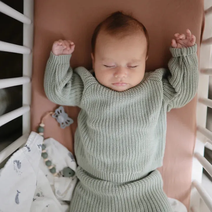 Mushie Stretchy Crib Sheet