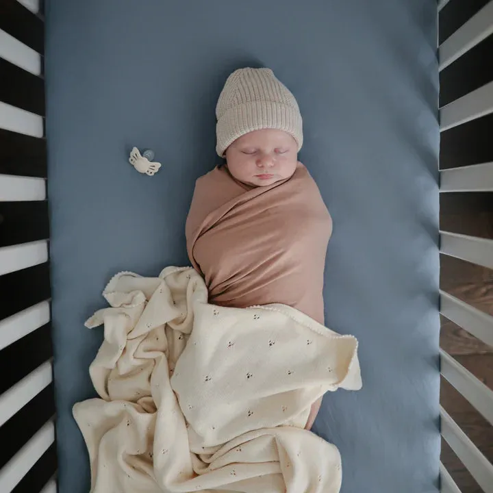 Mushie Stretchy Crib Sheet