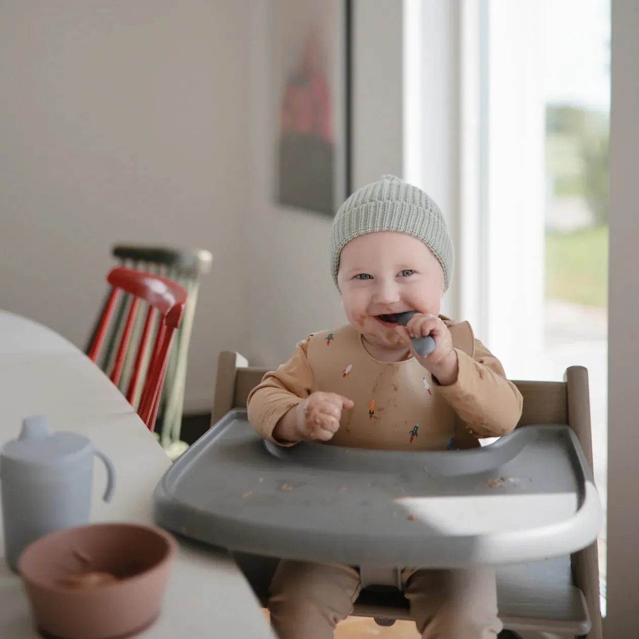 Mushie Toddler Starter Spoon Set