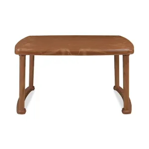 Nilkamal Mega Plastic Table L1360 x W840 x H720mm Pear Wood