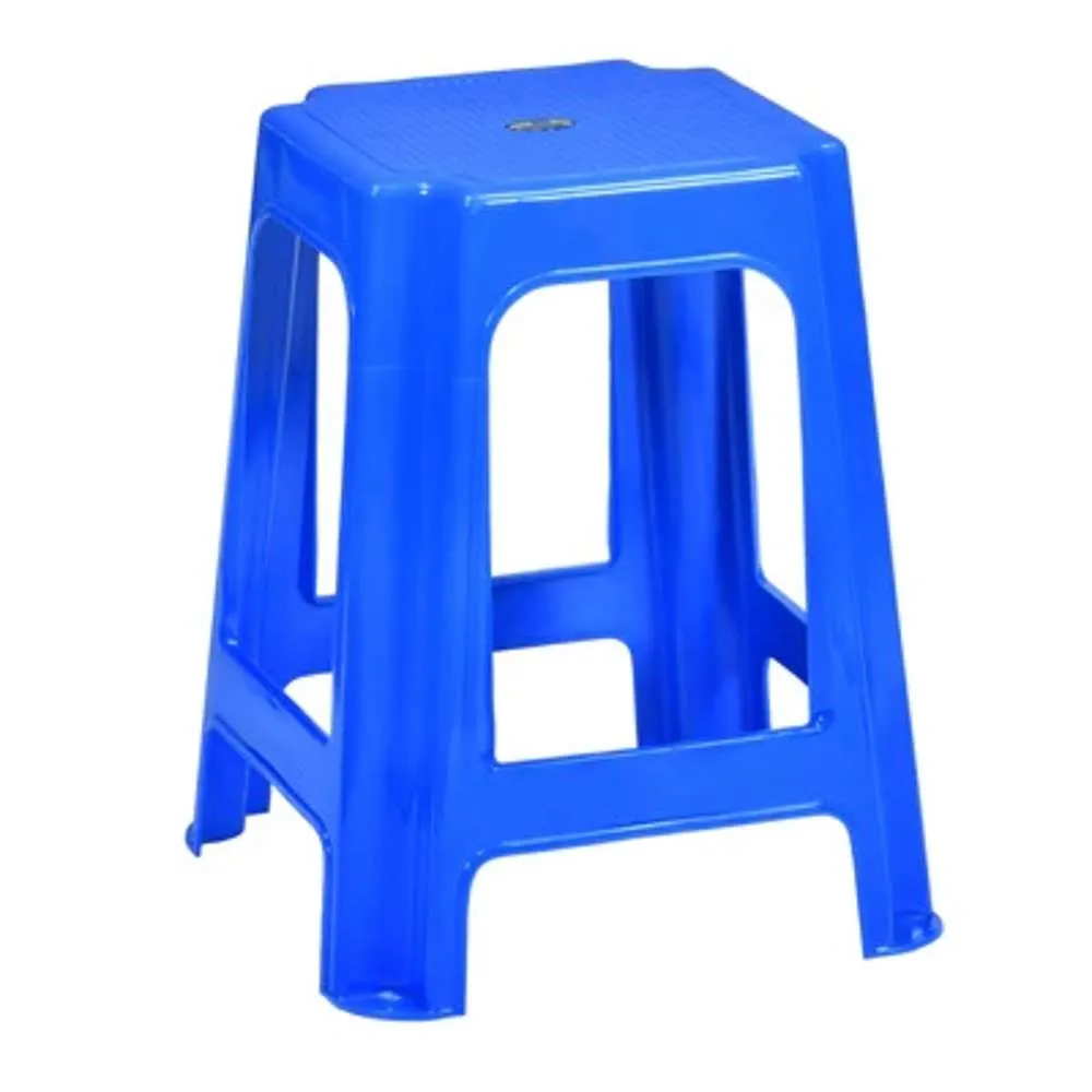 Nilkamal Plastic Stool Dark Blue