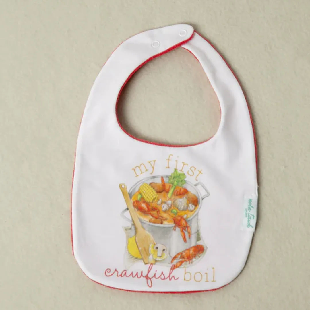 Nola Taw My First Crawfish Boil Bib