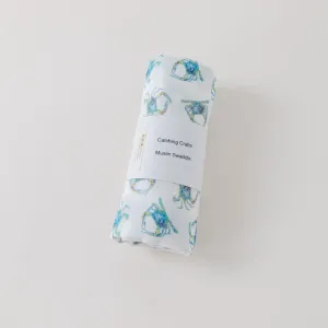 Nola Tawk Catching Crabs Muslin Swaddle Blanket