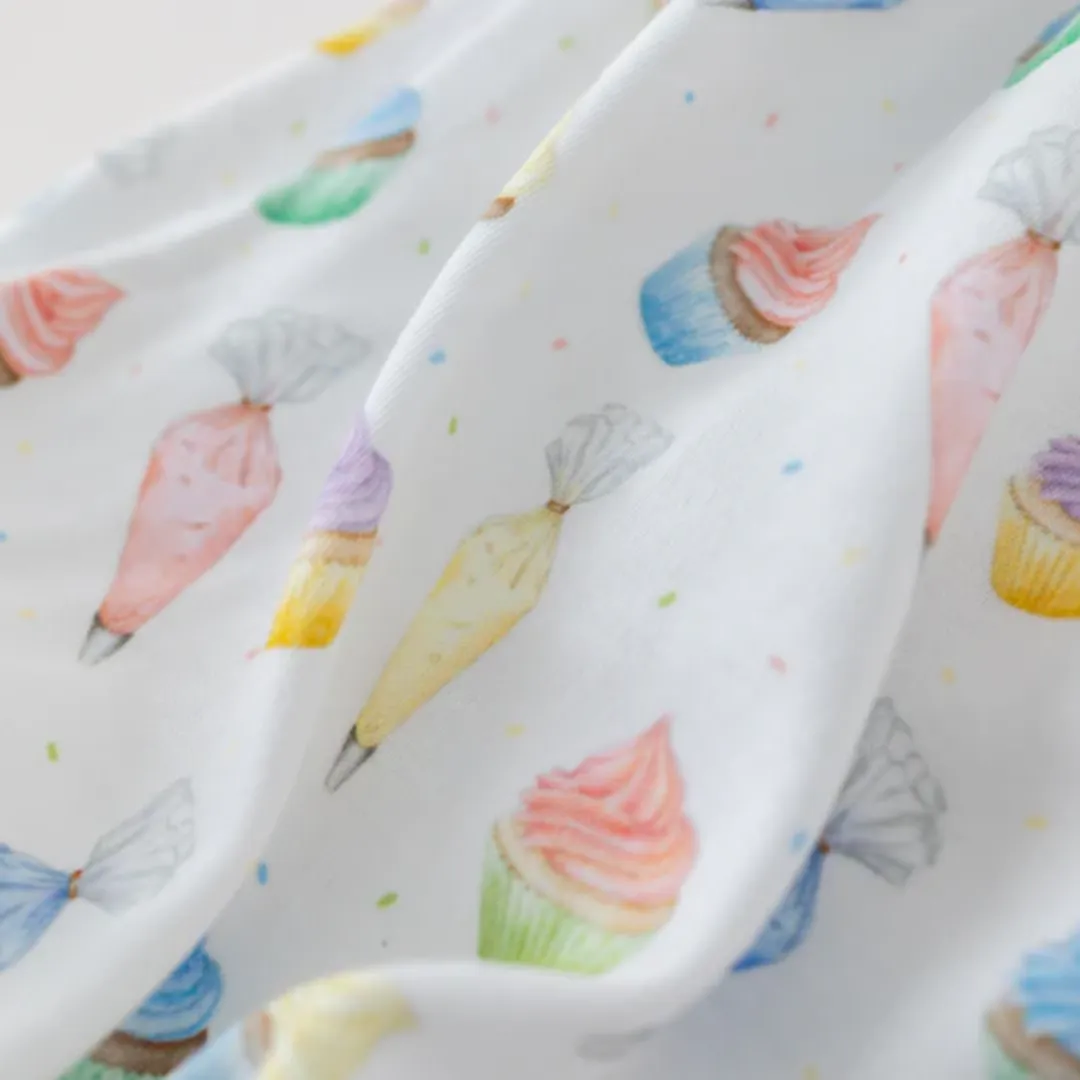 Nola Tawk Frosted Happiness Shoulder Tie Onesie