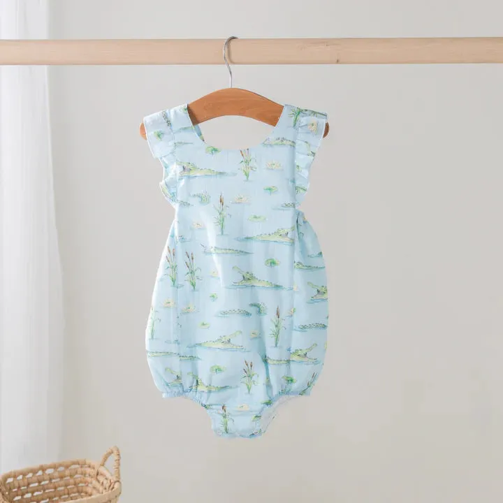 Nola Tawk Gator Games Muslin Sunsuit