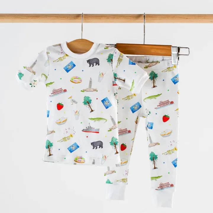 Nola Tawk Louisiana Kids 2Pc PJ