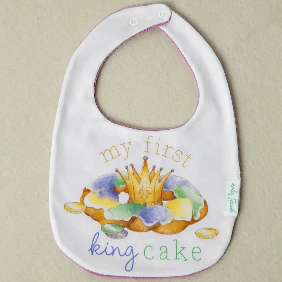 Nola Tawk My First King Cake Bib