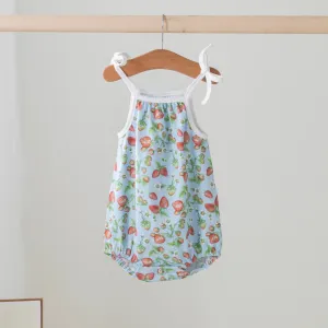Nola Tawk Strawberry Fields Shoulder Tie Onesie