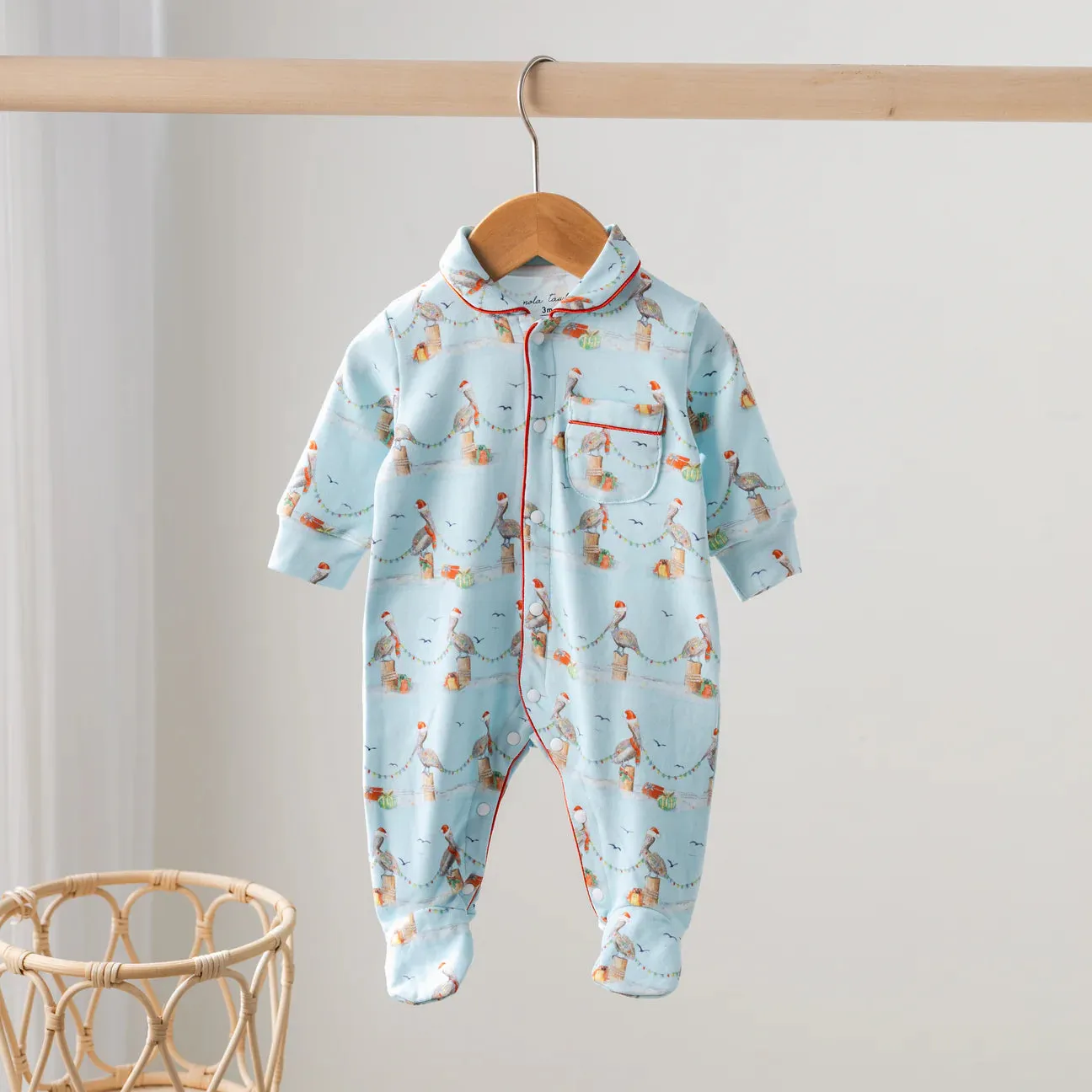 Nola Tawk Zip-Up Pelican Wonderland Pajama 3M