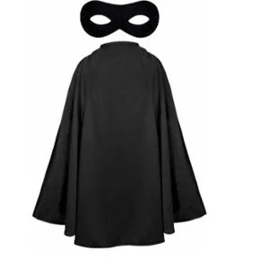 Novelty Cape w/ Mask, Black