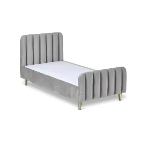 Obaby Gatsby Velvet Toddler Bed - Grey