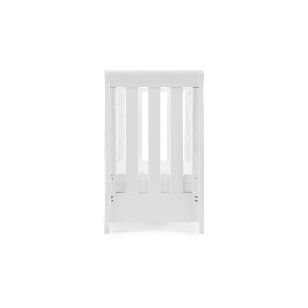 Obaby Stamford Space Saver Cot - White