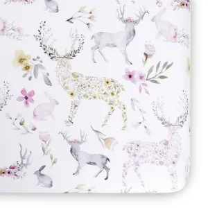 Oilo Fawn Jersey Crib Sheet