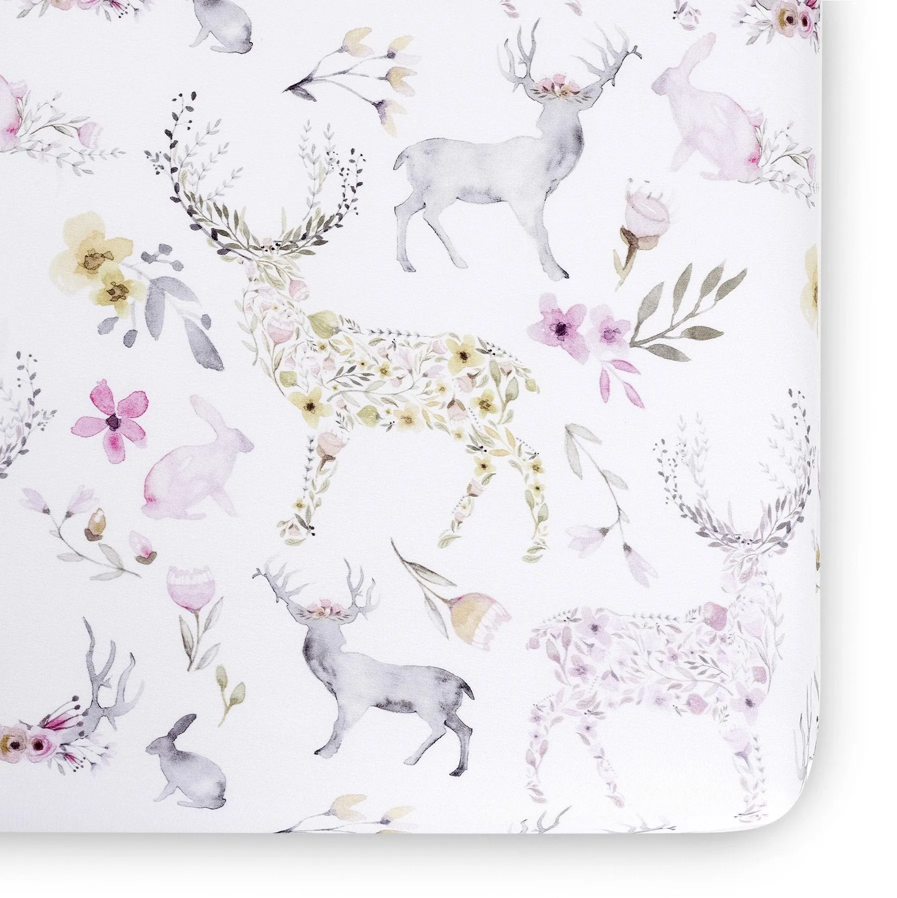 Oilo Fawn Jersey Crib Sheet