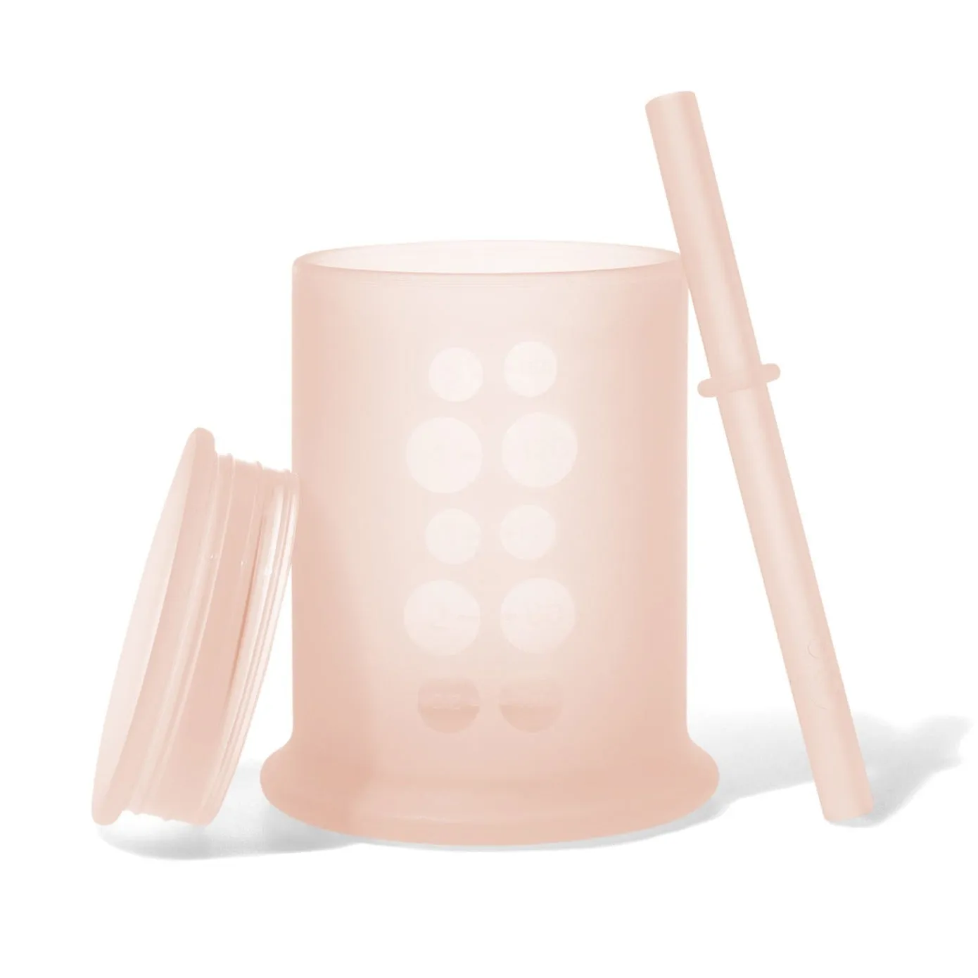 Olababy Traning Cup with Lid   Straw | Coral