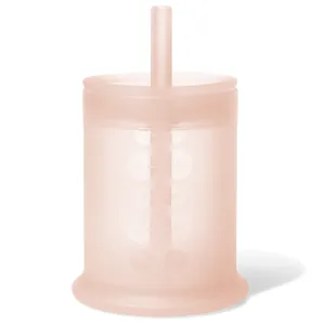 Olababy Traning Cup with Lid   Straw | Coral