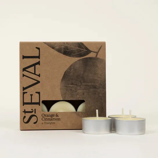Orange & Cinnamon Scented Tealights