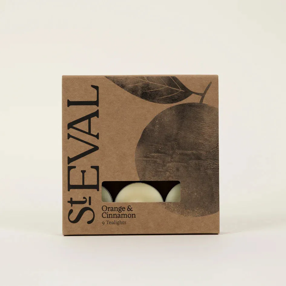 Orange & Cinnamon Scented Tealights