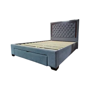 Oshi Anciena Queen Bed L1980 x W1530mm Dark Grey
