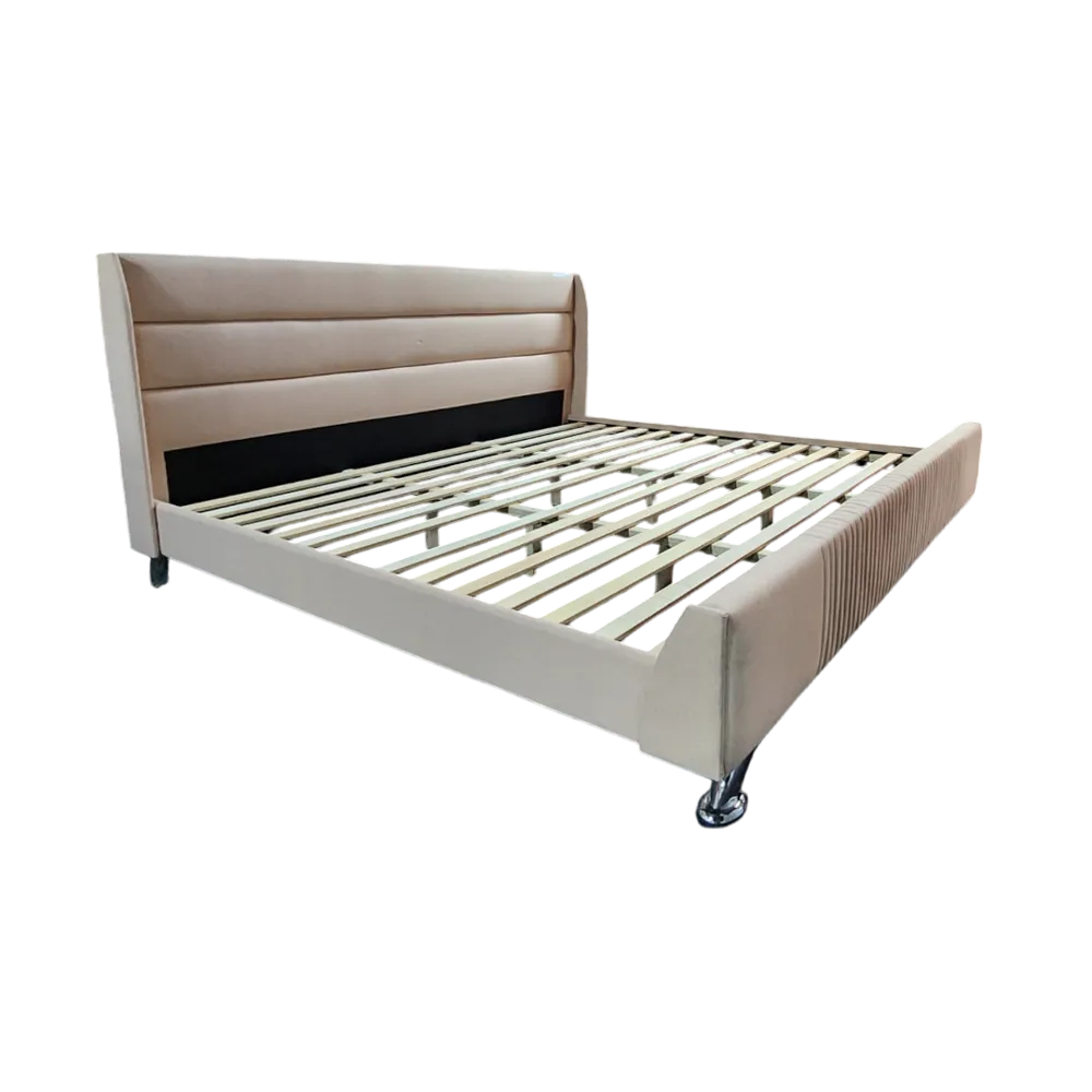 Oshi Naptune King Bed L1980 x W1830mm Rust Cream