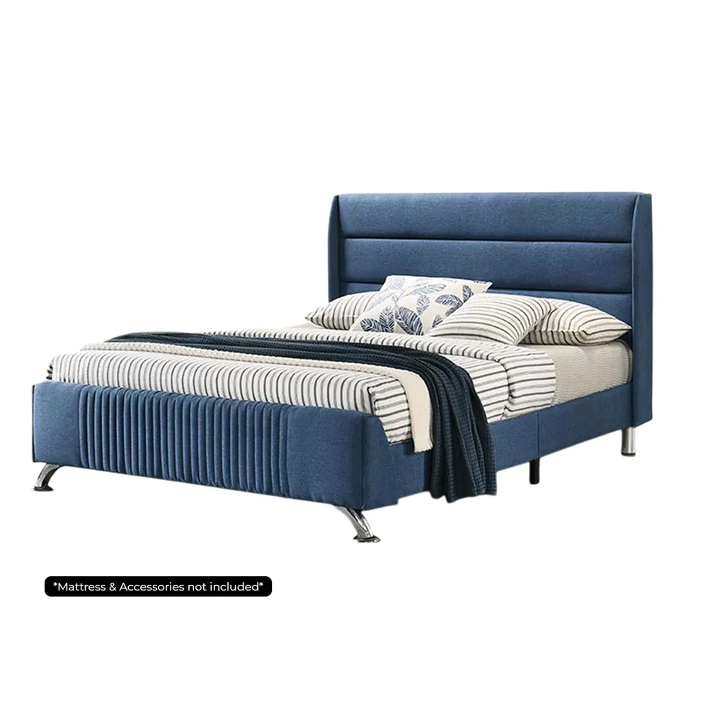 Oshi Naptune Queen Bed L1980 x W1530mm Royal Blue