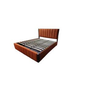 Oshi Shuri Hydraulic King Bed L1980 x W1830mm Red Brown