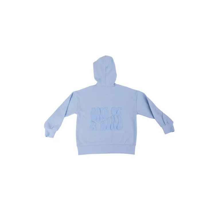 Oversized Hoodie, Blue, Size 14