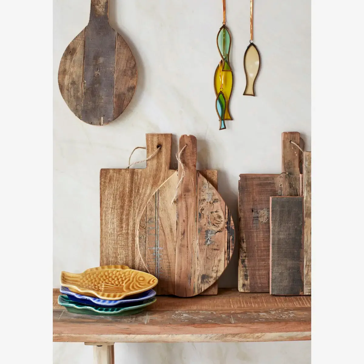 Recycled Wooden Trays (Set of 2)
