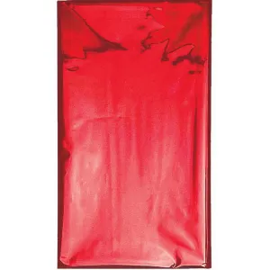 Red Chrome Table Cover, 1x1.8m