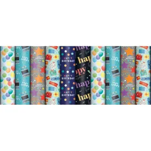 Roll Wrap, Birthday, 3m