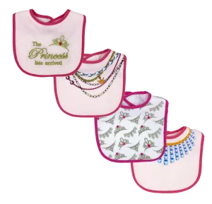 Rose Textiles 4-Pack Waterproof Bib | The Princess